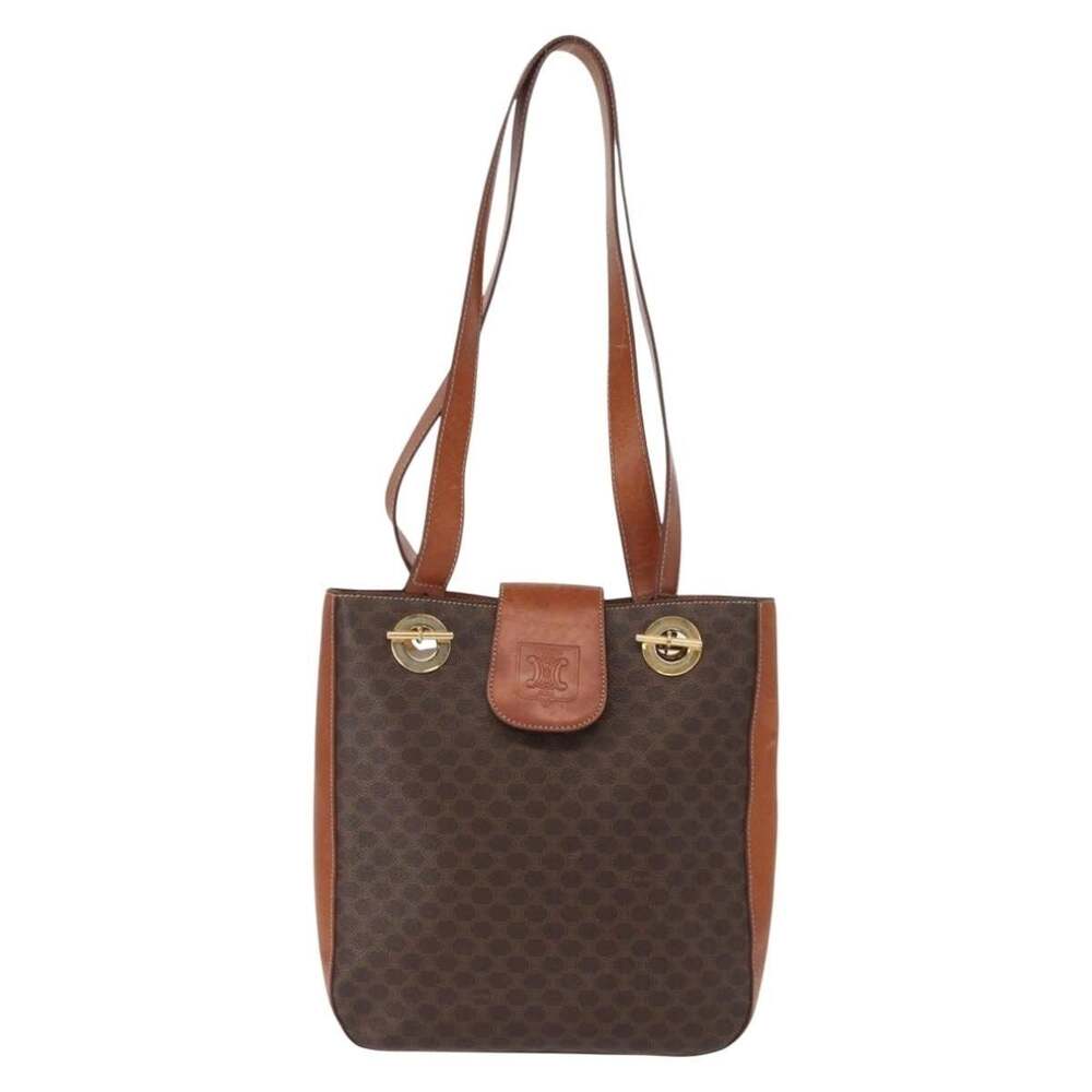 Celine Macadam Shoulder Bag Brown